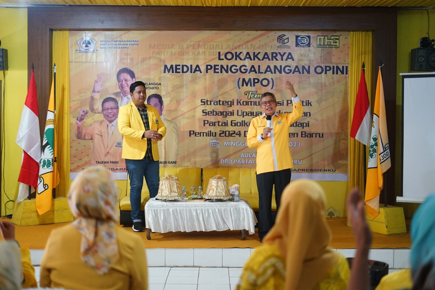 Lokarkarya MPO Golkar Barru, Taufan Pawe Sebut MPO Pasukan Angkatan Udara